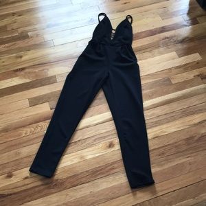 Black stretch romper, nwot